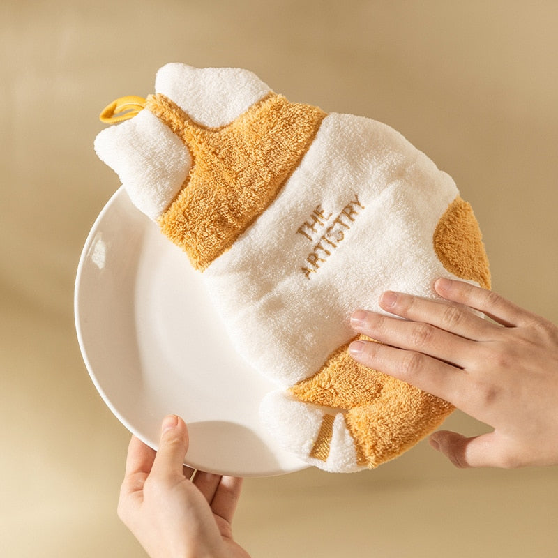 Fluffy Cat Hand Towels Meowhiskers