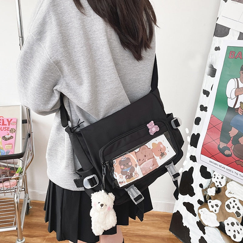 Kawaii JK Back To School Transparent Crossbody Bag