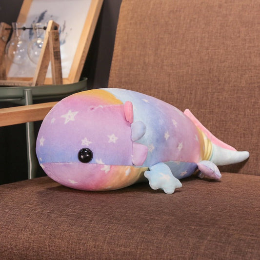 Kawaii Stuffed Colorful Axolotl Plushie