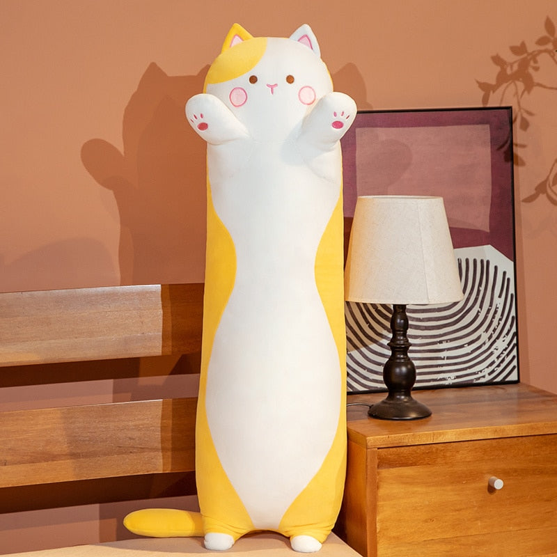 Cute Fun Long Kitty Cat Plushie