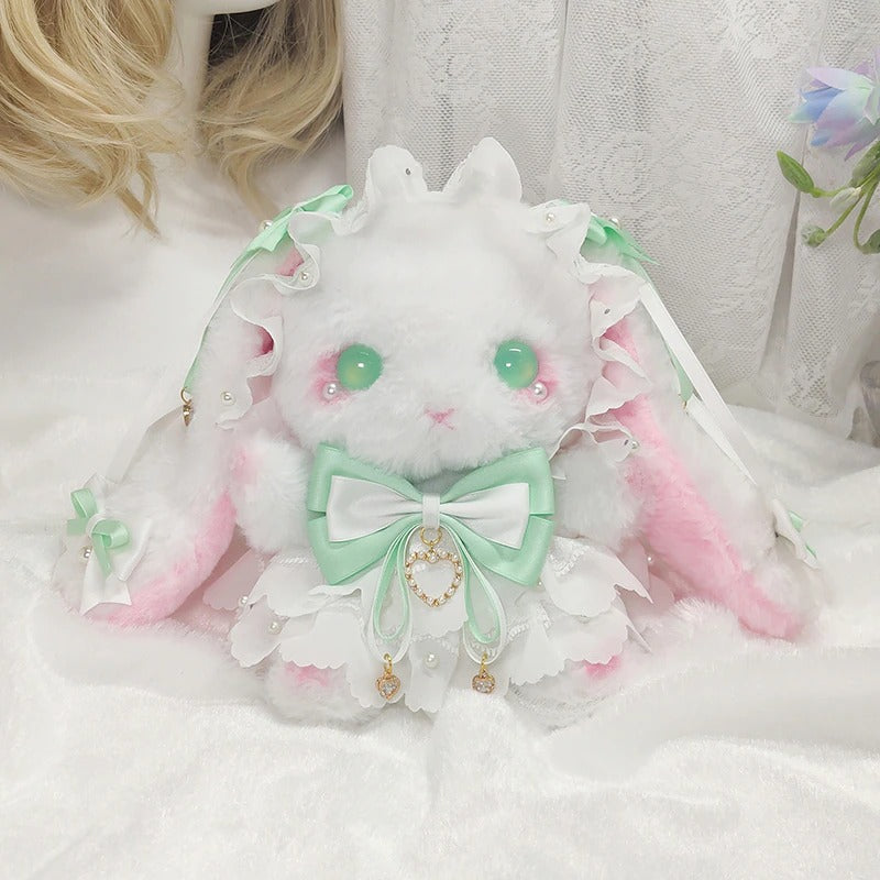 Harajuku Lolita Lace Bowknot Bunny Crossbody Bag