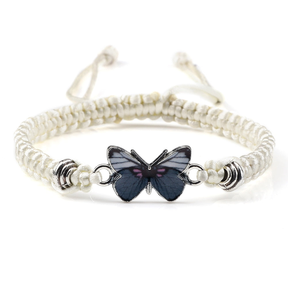 Goth Black Butterfly Bracelet