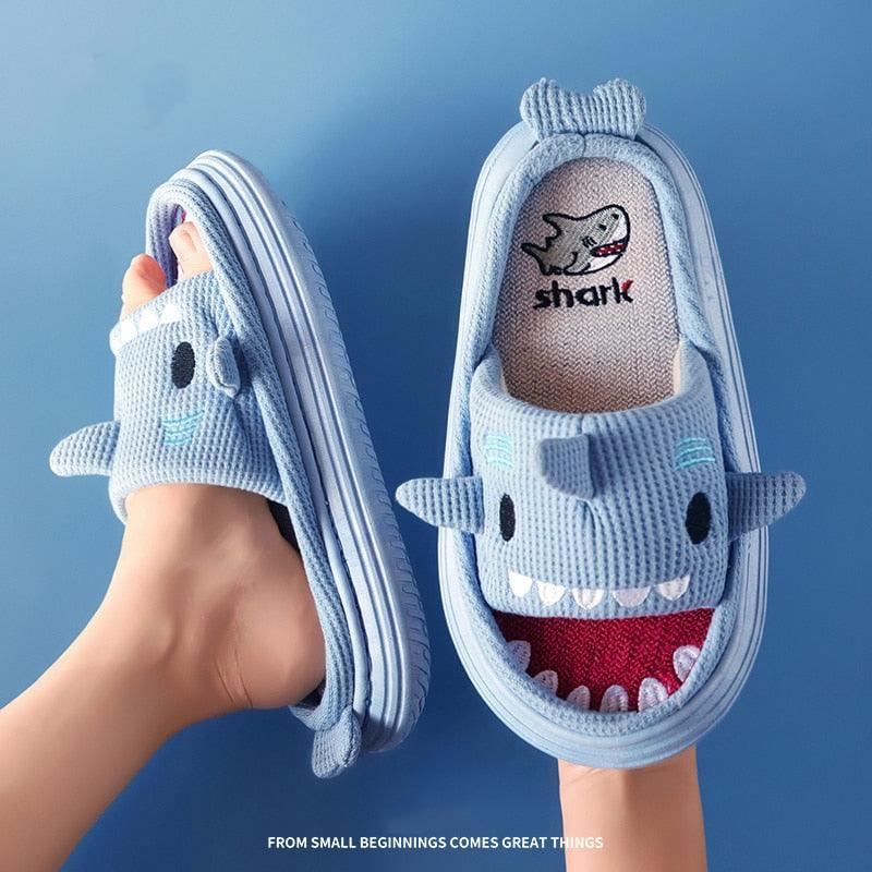 Kawaii Cartoon Shark Slippers - Slippers - Kawaii Bonjour