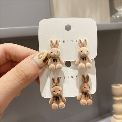 Harajuku Kawaii Bow Rabbit Earrings