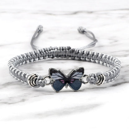 Goth Black Butterfly Bracelet