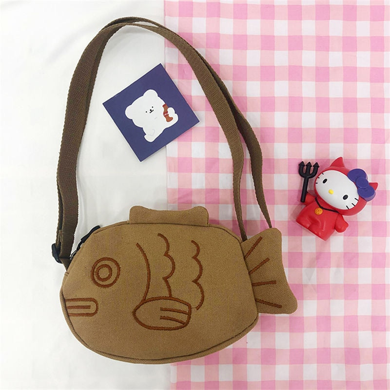 Kawaii Harajuku Cartoon Fish Crossbody Bag