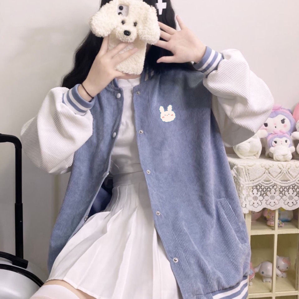 Kawaii Fashion Baseball Bunny Jacket - Jacket - Kawaii Bonjour