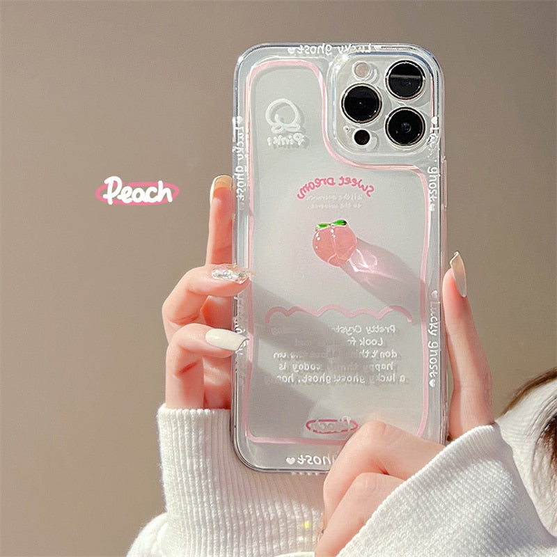 Kawaii Sweet Peach iPhone Case - iPhone Case - Kawaii Bonjour