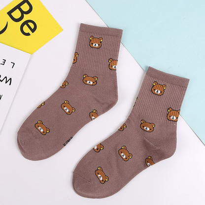 Harajuku Kawaii Bear Socks