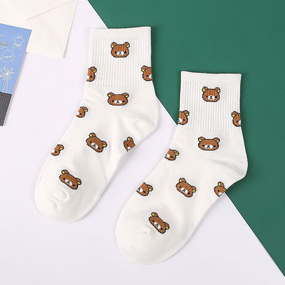 Harajuku Kawaii Bear Socks