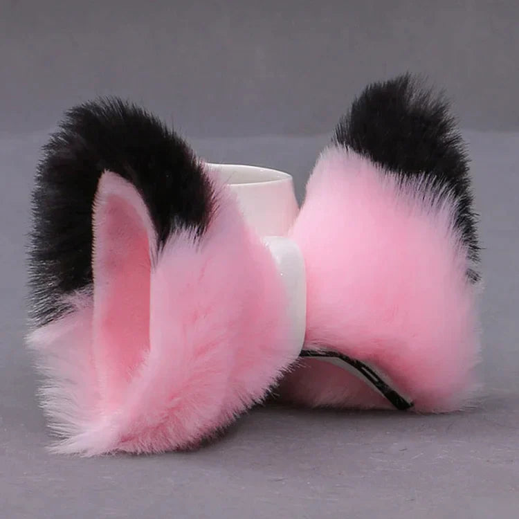 Kawaii Plush Fox Ears Hairpin Cosplay Costume Accessory