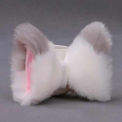 Kawaii Plush Fox Ears Hairpin Cosplay Costume Accessory