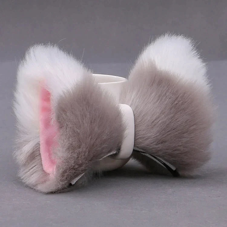 Kawaii Plush Fox Ears Hairpin Cosplay Costume Accessory