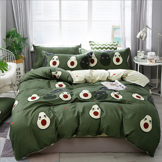 Kawaii Avocado Friends Bedding Sets