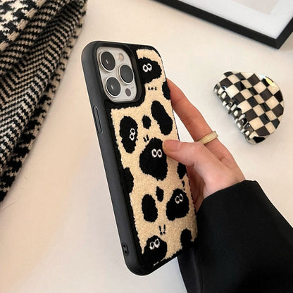 Cartoon Cute Fuzzy Plush iPhone Case