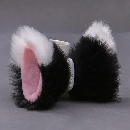 Kawaii Plush Fox Ears Hairpin Cosplay Costume Accessory