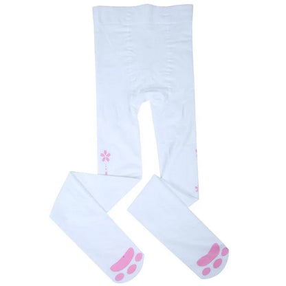 Sakura Print Cat Paw Knee High Socks Pantyhose