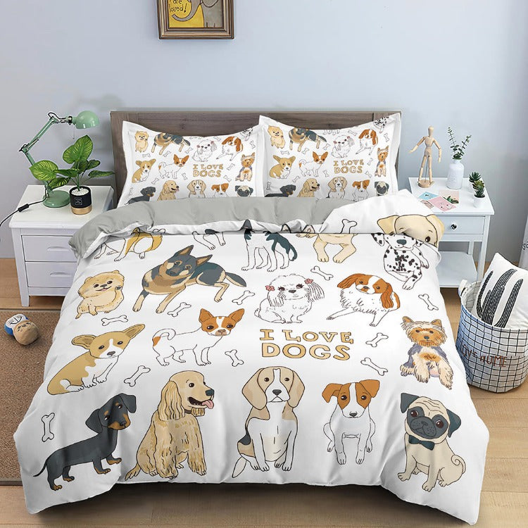Cartoon Shiba & Puppy Collection Bedding Sets