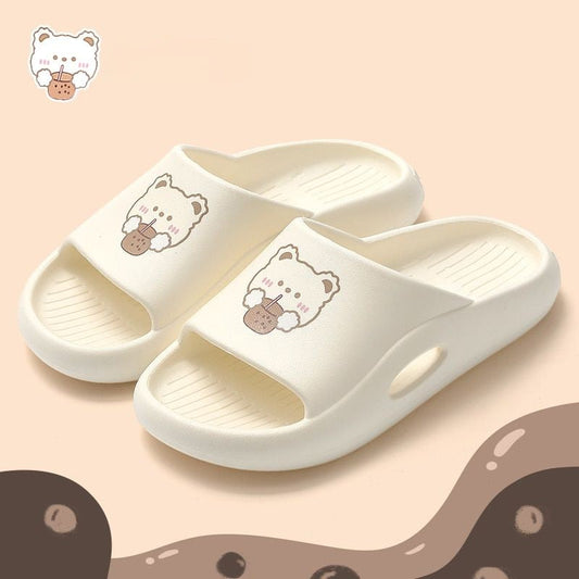 Kawaii Casual Slip Bear Slippers