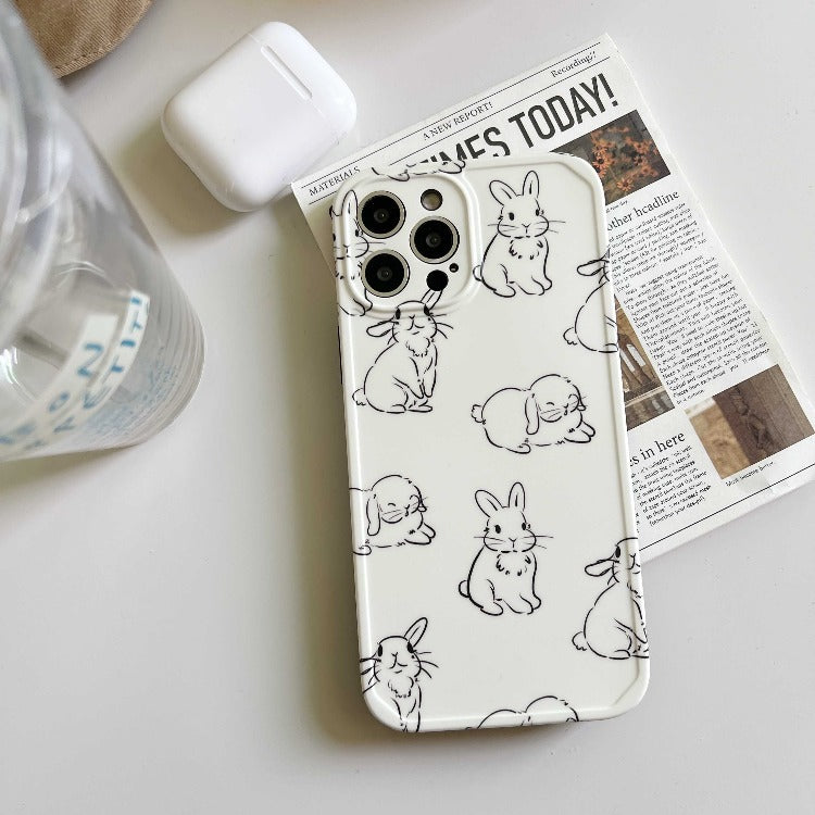 Cute Cartoon Bunny iPhone Case
