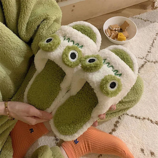 Kawaii Cute Frog Plush Slippers