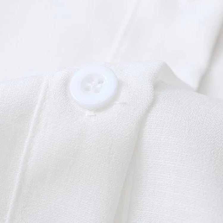 Bowknot Lapel Shirt Ripped Denim Overalls Pants Two Piece Set Meowhiskers