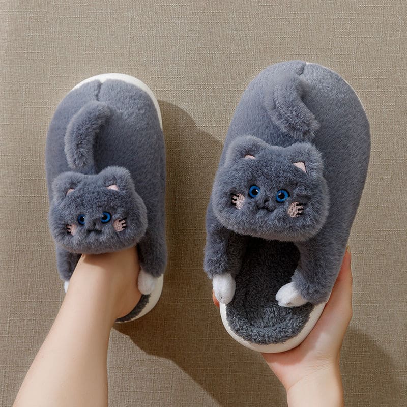 Kawaii Fluffy Kitty Cat Slippers