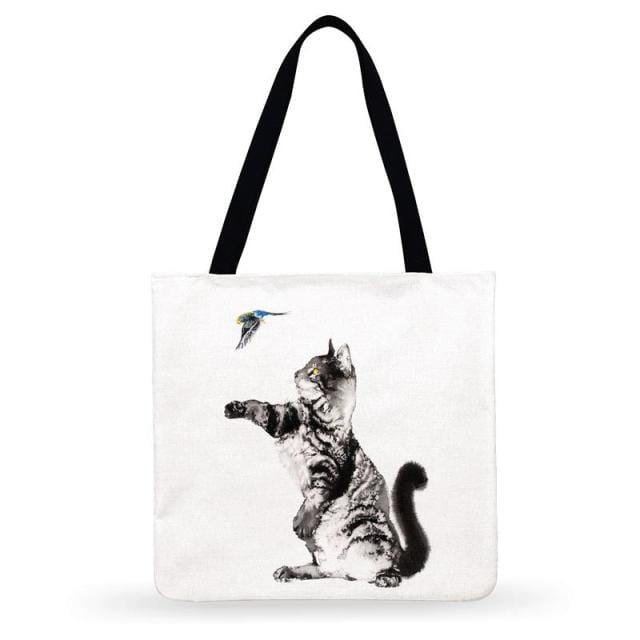 Cat Meow Tote Bag Meowhiskers