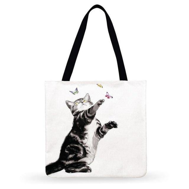 Cat Meow Tote Bag Meowhiskers