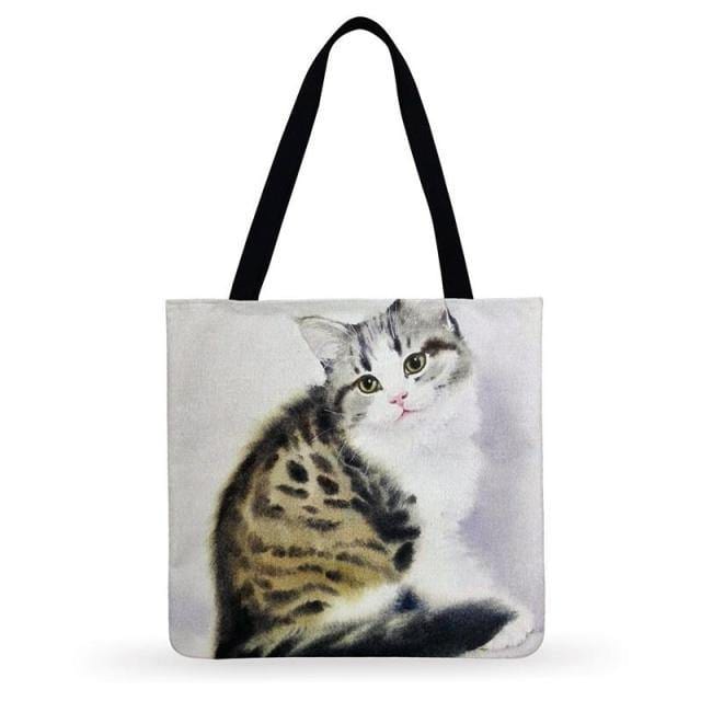 Cat Meow Tote Bag Meowhiskers