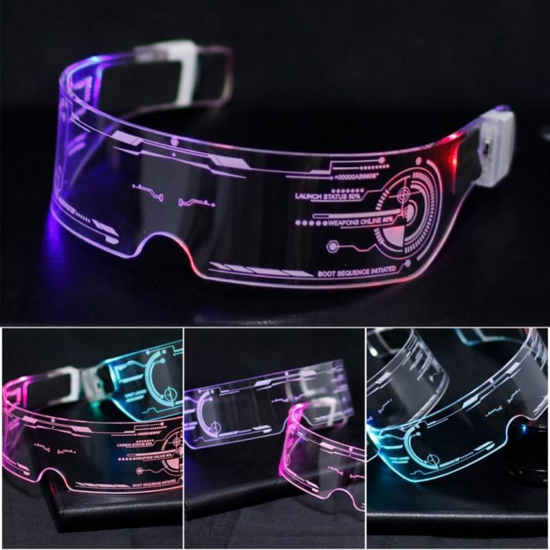 Chic LED Seven Color Luminous Glasses Meowhiskers
