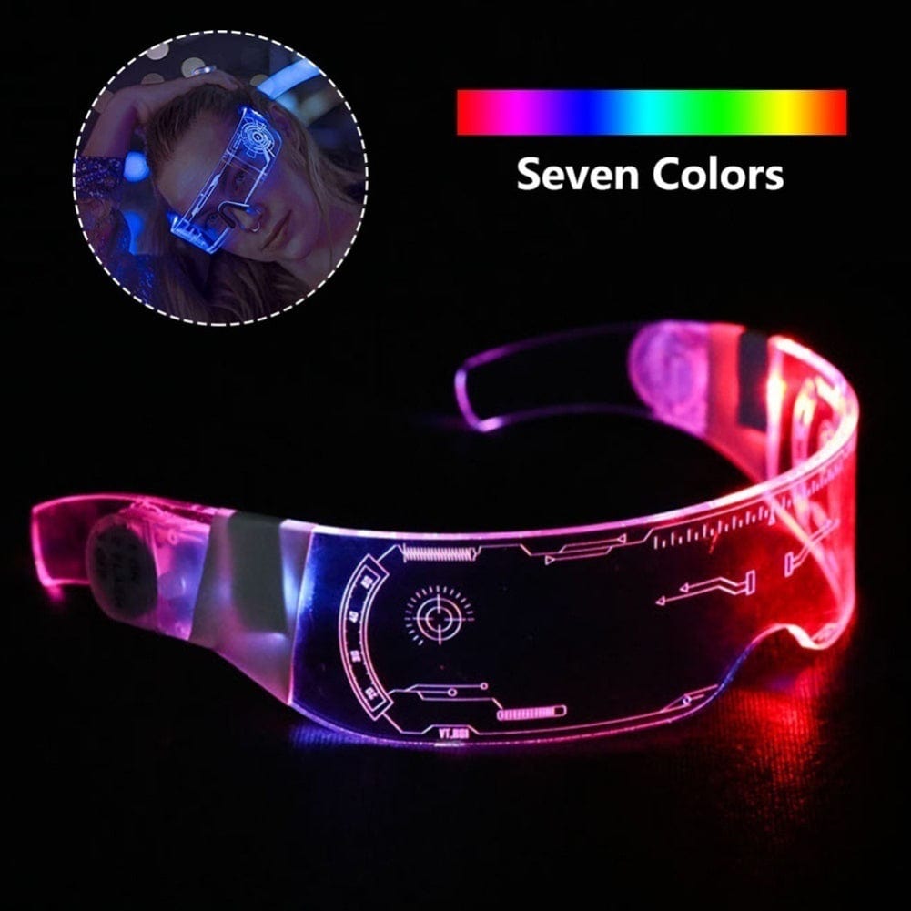 Chic LED Seven Color Luminous Glasses Meowhiskers