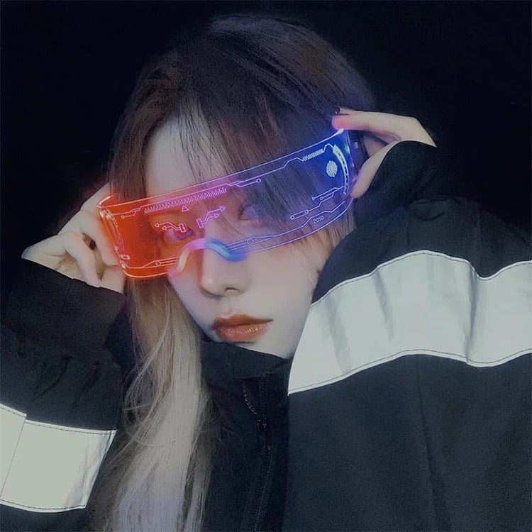 Chic LED Seven Color Luminous Glasses Meowhiskers