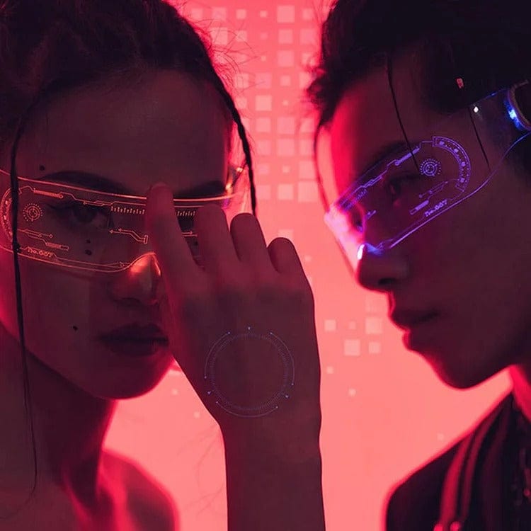 Chic LED Seven Color Luminous Glasses Meowhiskers