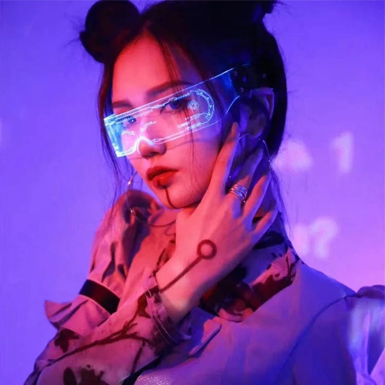 Chic LED Seven Color Luminous Glasses Meowhiskers