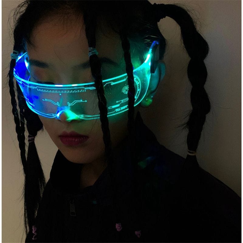 Chic LED Seven Color Luminous Glasses Meowhiskers