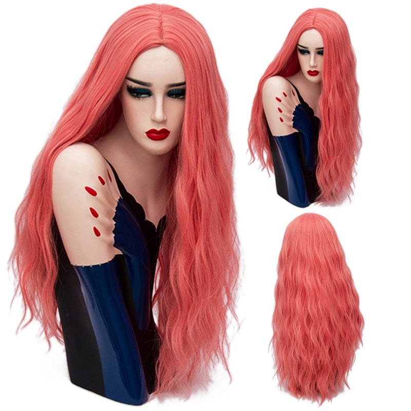 Cosplay Natural Multi Color Long Wavy Wigs Meowhiskers