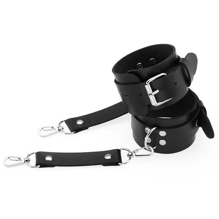 PU Leg Harness Lingerie With Handcuffs