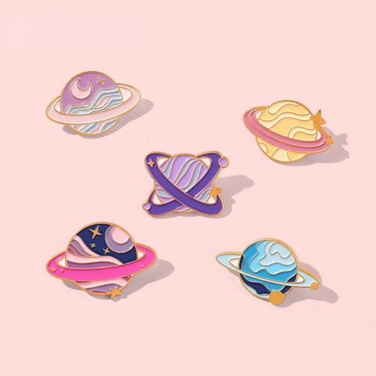 Space Galaxy Planet Collection Enamel Pins
