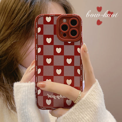Kawaii Red Love Heart iPhone Case