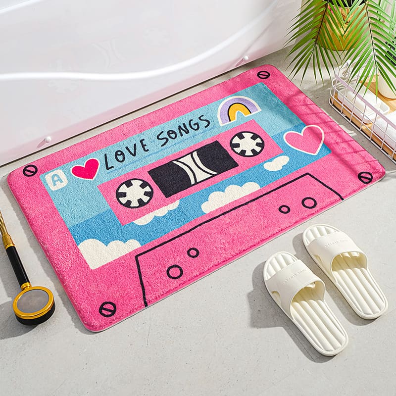 Retro Classic Cassette Music Tape Rugs & Mats