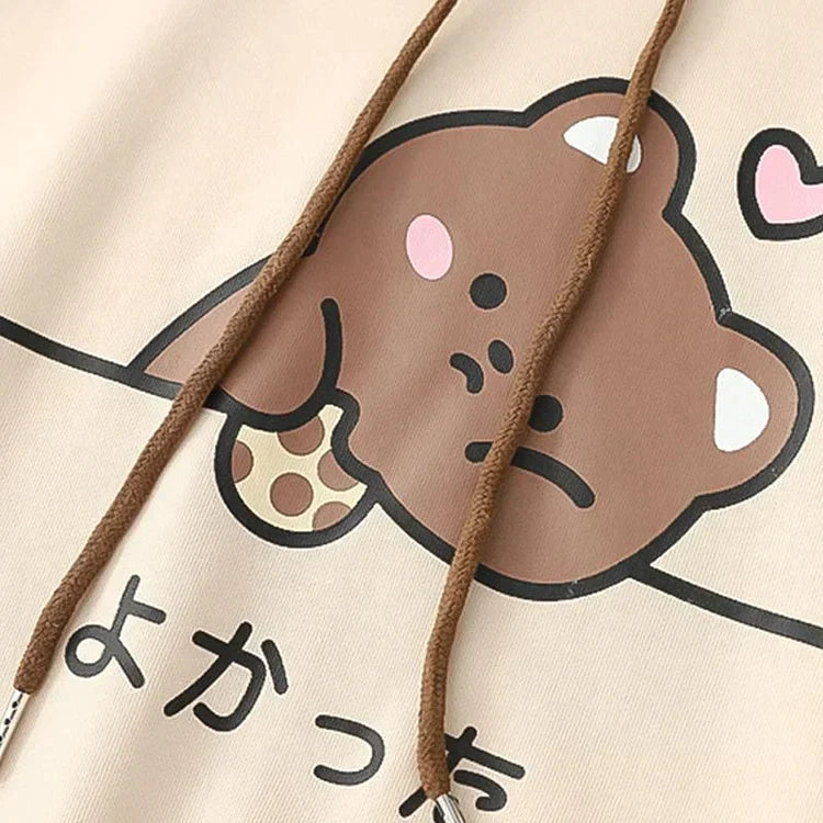 Kawaii Harajuku Cookie Bear Hoodie