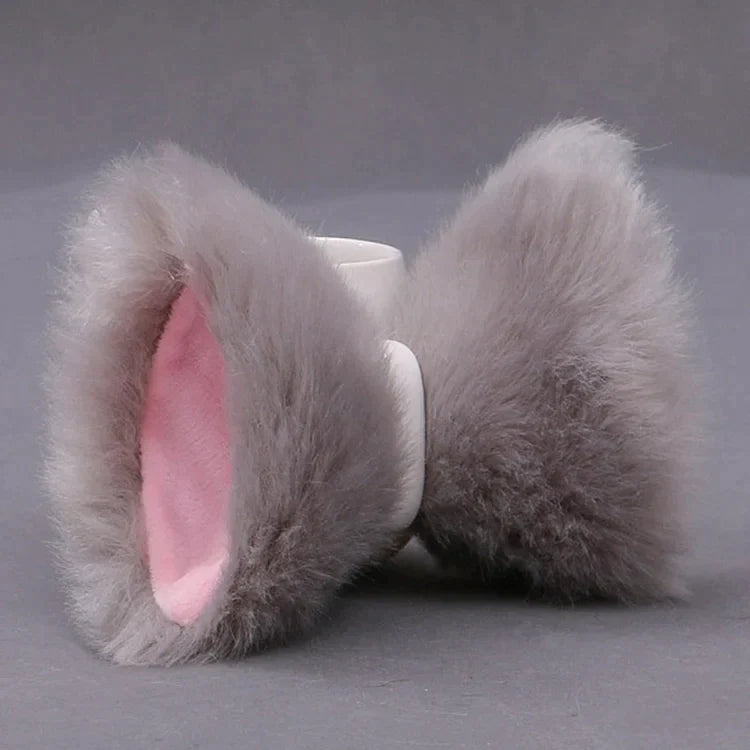 Kawaii Plush Fox Ears Hairpin Cosplay Costume Accessory