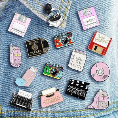 Retro Fashion Lifestyle Enamel Pins