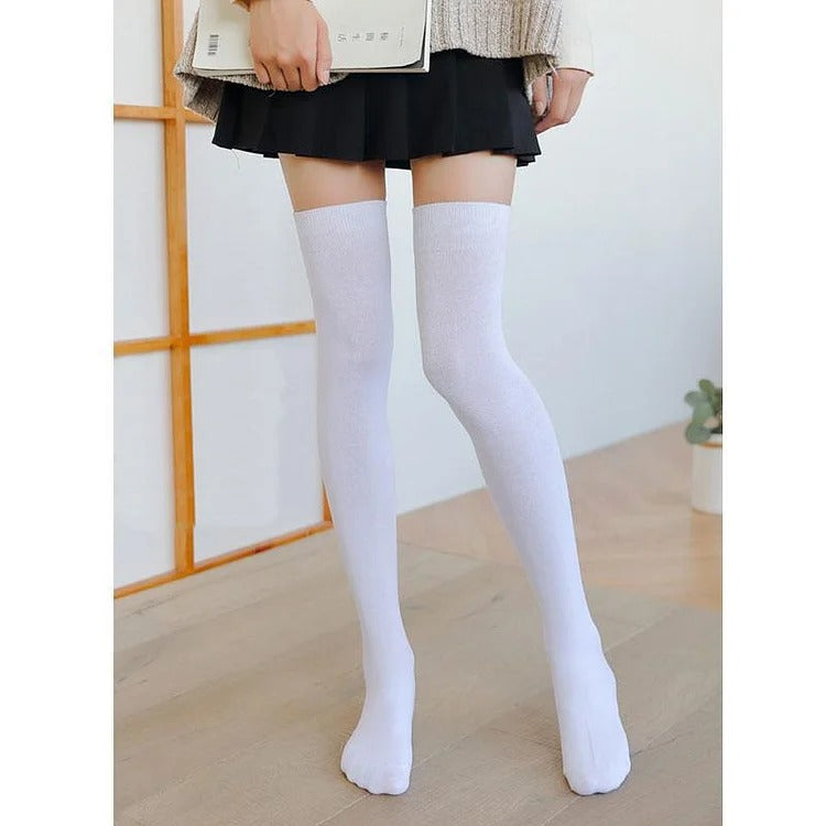 JK Lolita Cotton Stockings Long Over the Knee