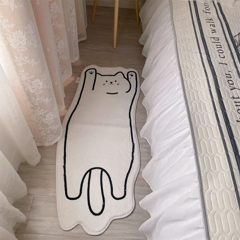Funny Jump Scare Cat Rug Meowhiskers