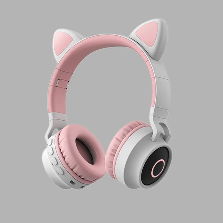 Kawaii Cat Ears Wireless Luminous Bluetooth Headset