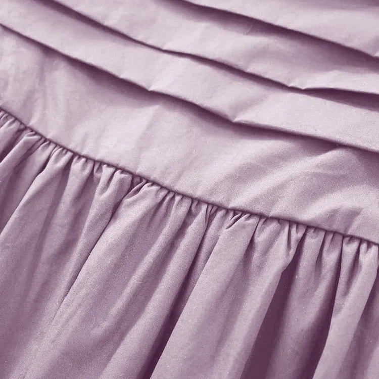 Vintage Lace Cardigan Ruffled Slip Dress Two Piece Set