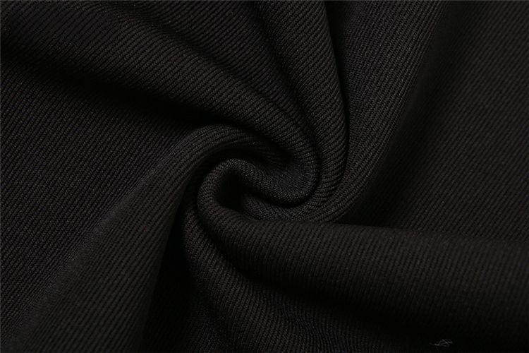 Hollow Out Black Mysterious High Street Dress Meowhiskers