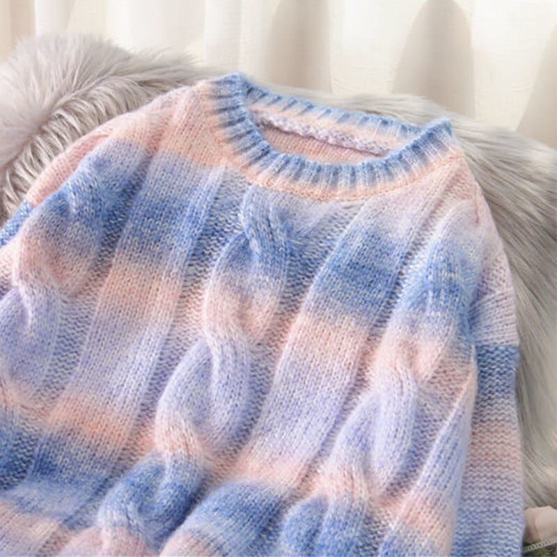 Kawaii Candy Rainbow Sweater Meowhiskers